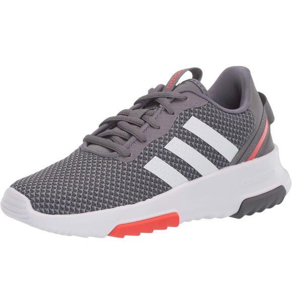 adidas unisex child boy girl racer running shoes sneaker size 1.5 gray - Picture 1 of 11